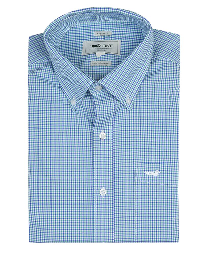 Camisa-EasyIron-Hombre-Cuello-Button-Down-Azul-Rockford