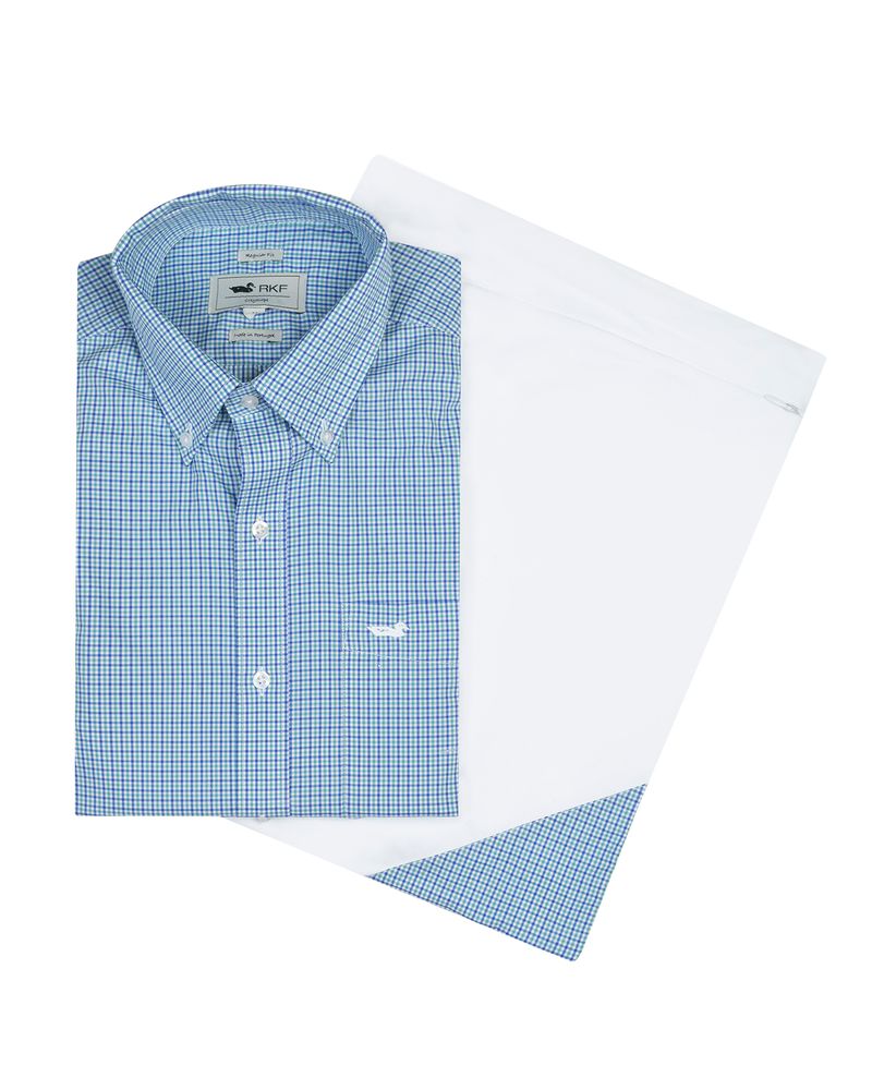 Camisa-EasyIron-Hombre-Cuello-Button-Down-Azul-Rockford