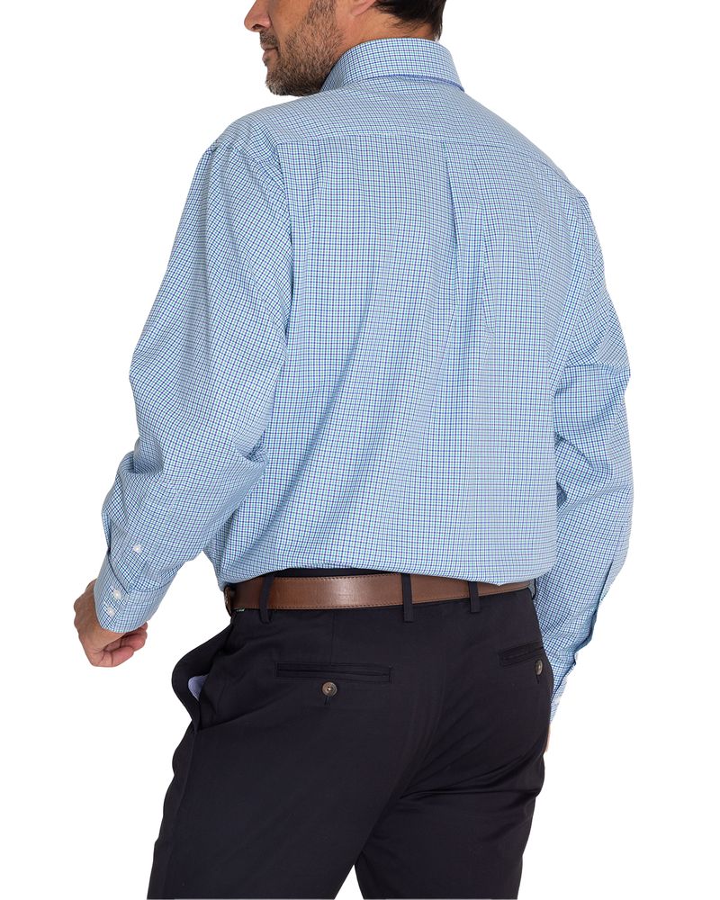 Camisa-EasyIron-Hombre-Cuello-Button-Down-Azul-Rockford