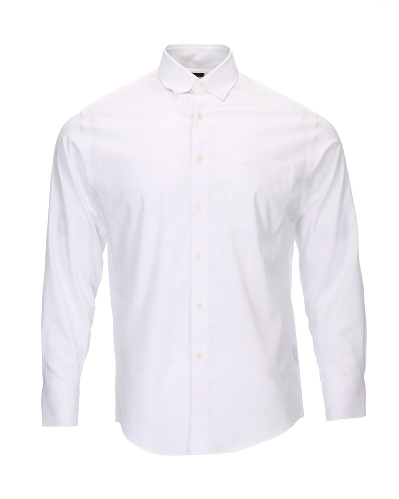 Camisa-Libre-De-Arrugas-Hombre-Wor-Cuello-Button-Down-Blanco-Rockford