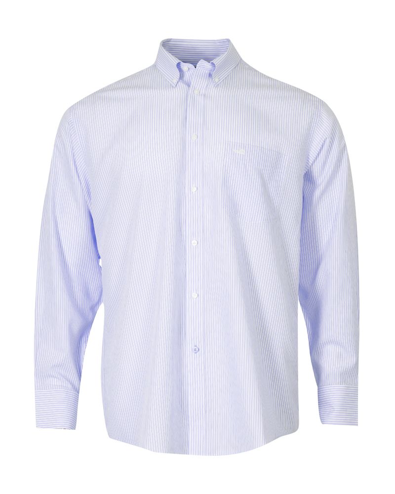 Camisa-Libre-De-Arrugas-Hombre-WF-Cuello-Button-Down-Celeste-Rockford