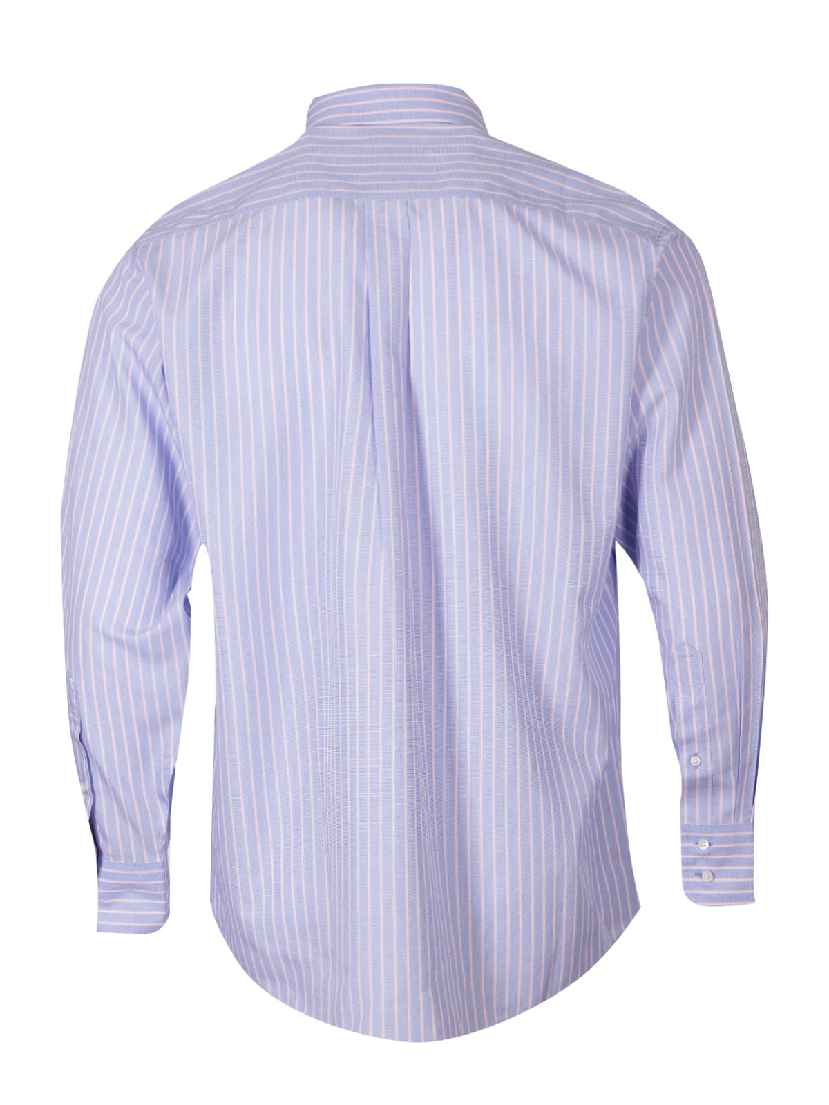 Camisa Libre De Arrugas Hombre WF Cuello Italiano Azul Rockford