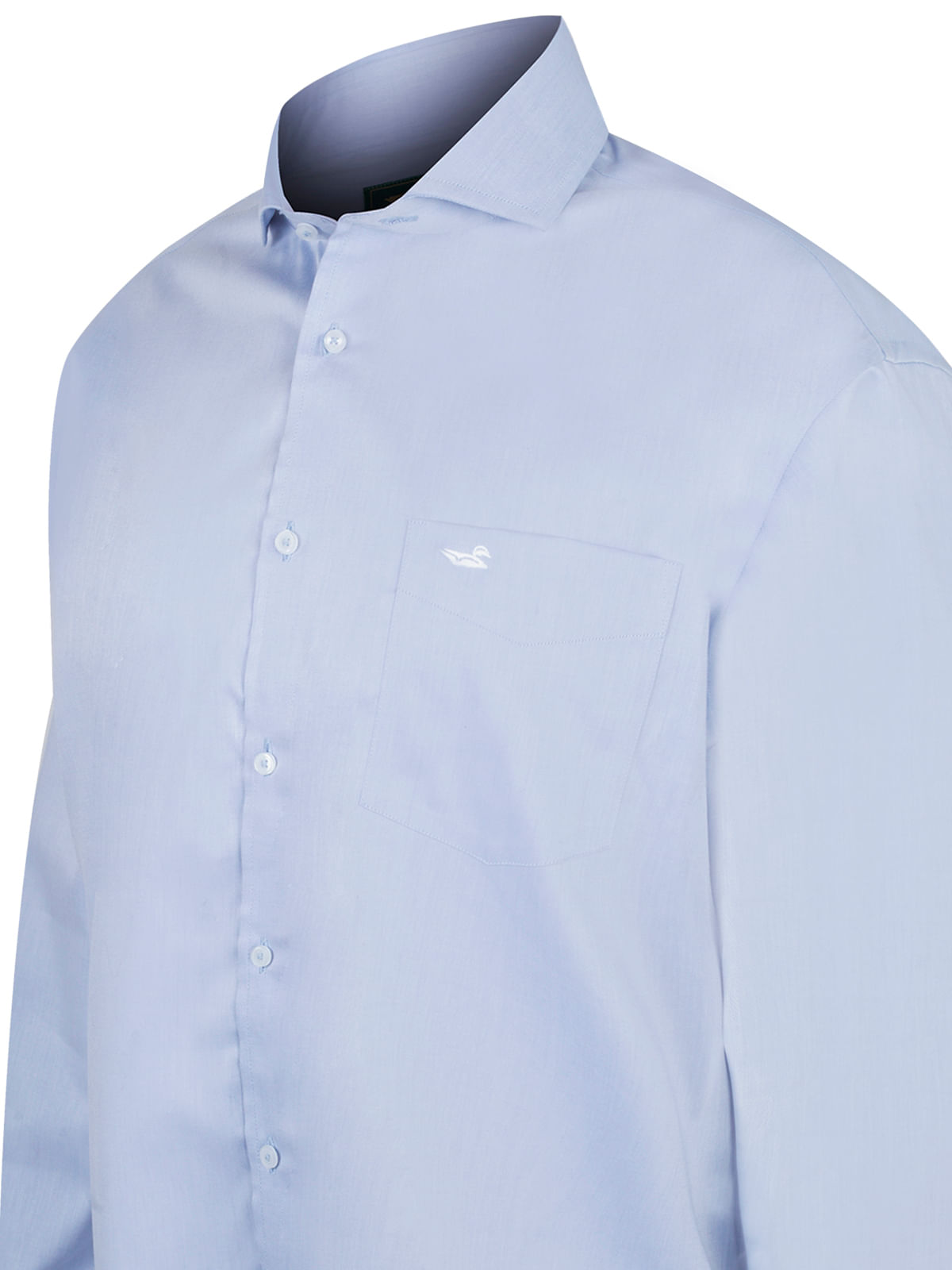Camisa Easylife Hombre Solid Cuello Italiano Azul Rockford