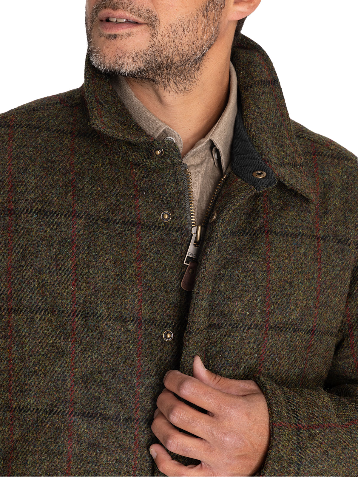 Chaqueta Harris Tweed Hombre Harris Café Rockford