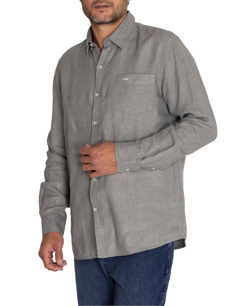 Camisa-Lino-Hombre-Linen-Verde-Rockford