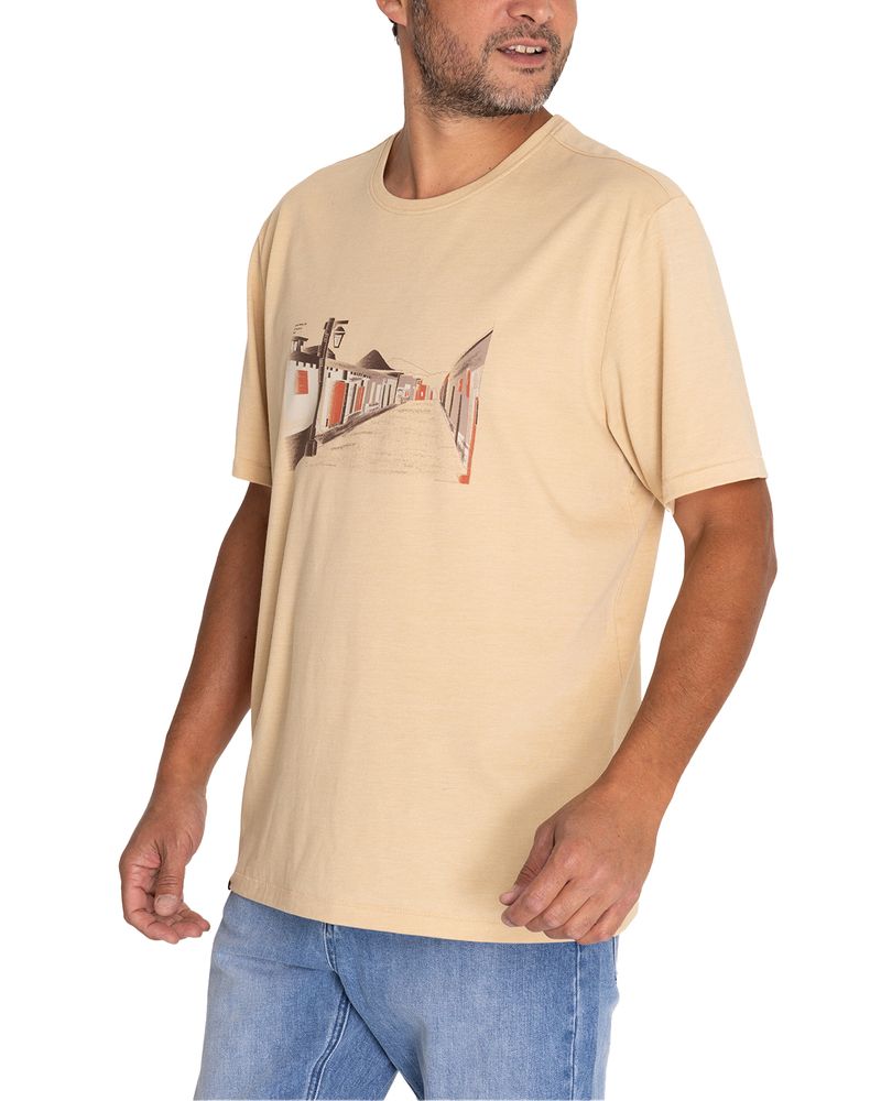 Polera-Fibras-Recicladas-Hombre-Places-Beige-Crudo-Rockford