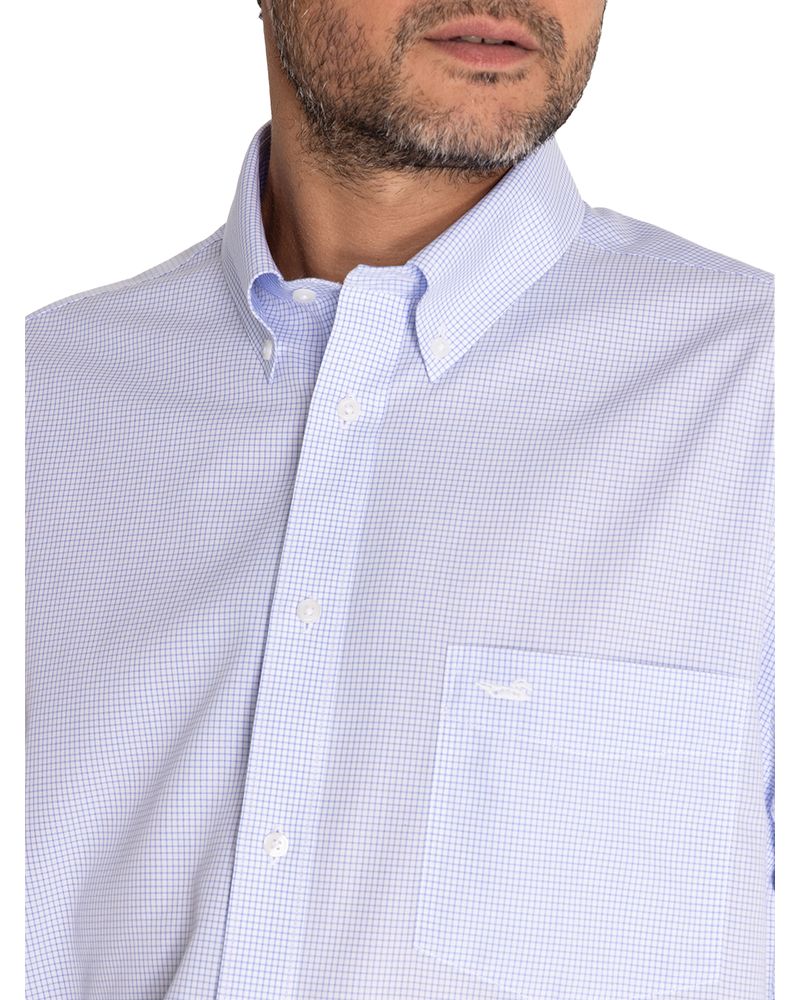 Camisa-Libre-De-Arrugas-Hombre-WF-Cuello-Button-Down-Marino-Rockford