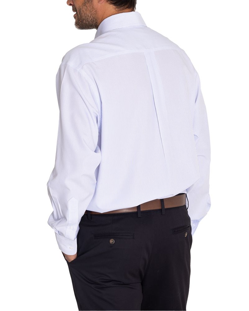 Camisa-Libre-De-Arrugas-Hombre-WF-Cuello-Button-Down-Azul-Rockford