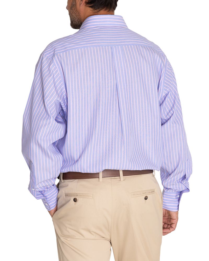 Camisa-Libre-De-Arrugas-Hombre-WF-Cuello-Italiano-Azul-Rockford