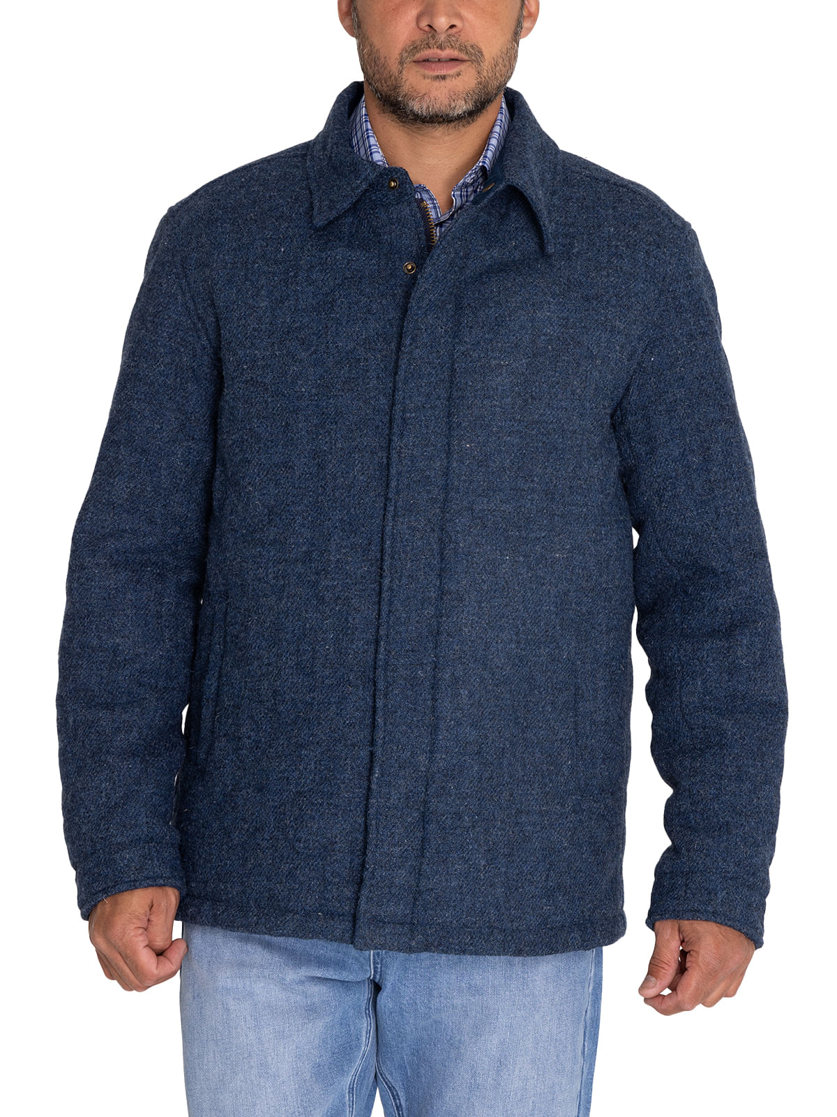 Chaqueta Harris Tweed Hombre Harris Azul Rockford
