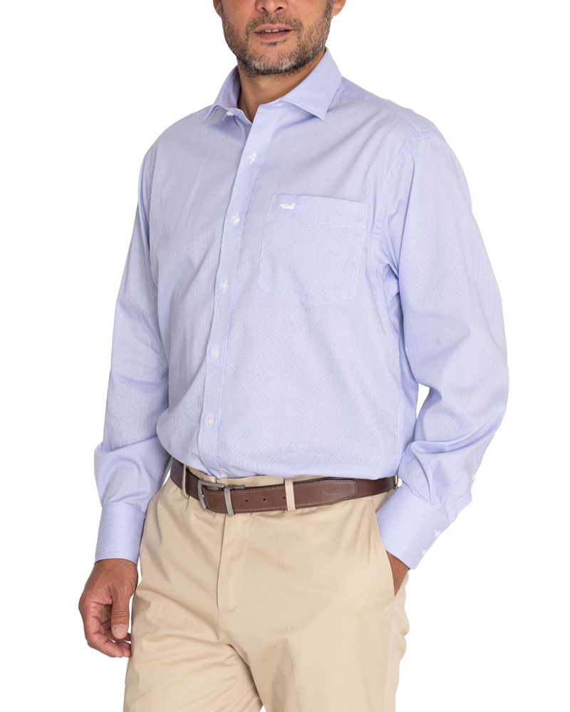 Camisa-EasyIron-Hombre-Cuello-Italiano-Blanco-Rockford