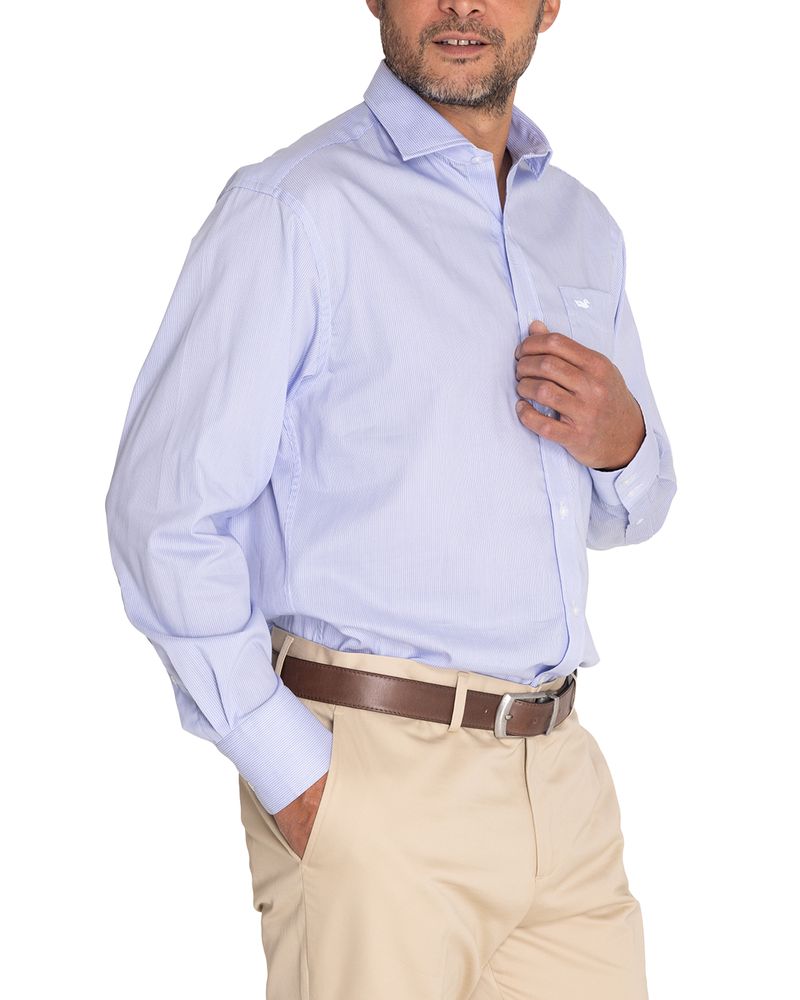 Camisa-EasyIron-Hombre-Cuello-Italiano-Blanco-Rockford