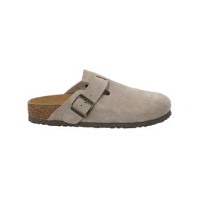 Sueco Cuero Gamuzado Mujer Rowan Gris Rockford
