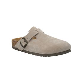 Sueco Cuero Gamuzado Mujer Rowan Gris Rockford