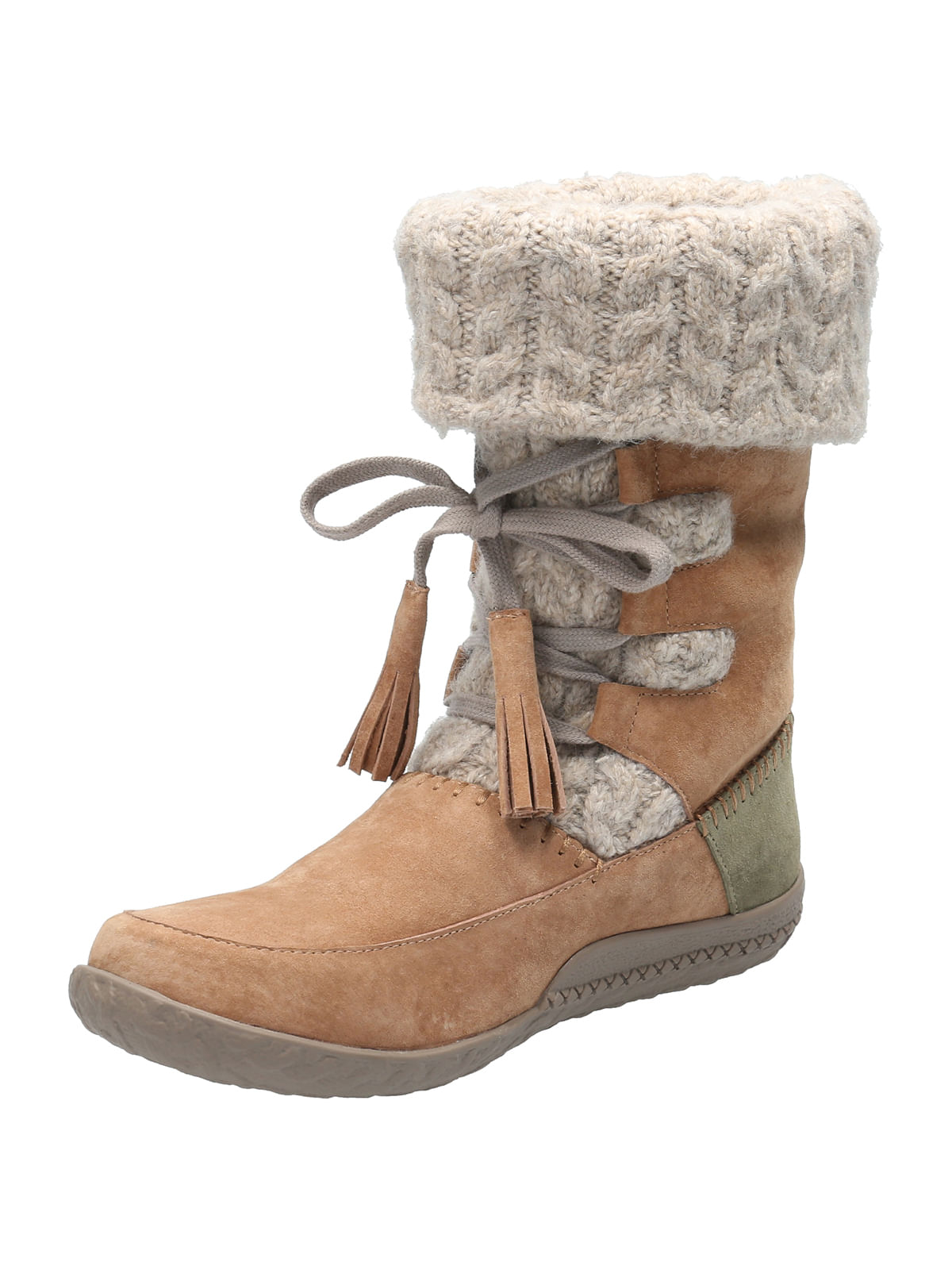 Bota Cuero Mujer New Tahoe Café Claro Rockford
