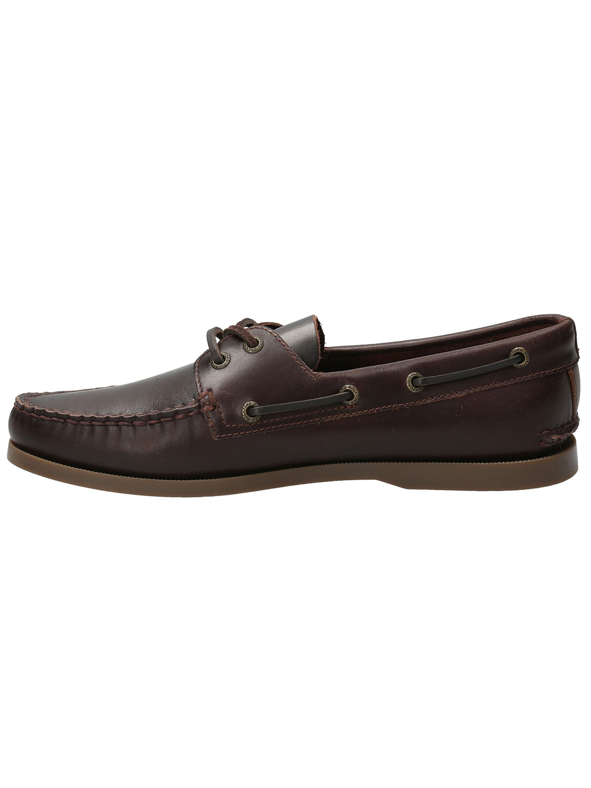 Zapato Cuero Hombre Boat Café Oscuro Rockford