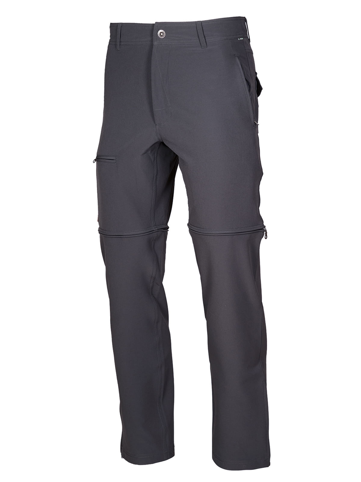 Pantalón Fibras Recicladas Hombre Desmontable Gris Rockford