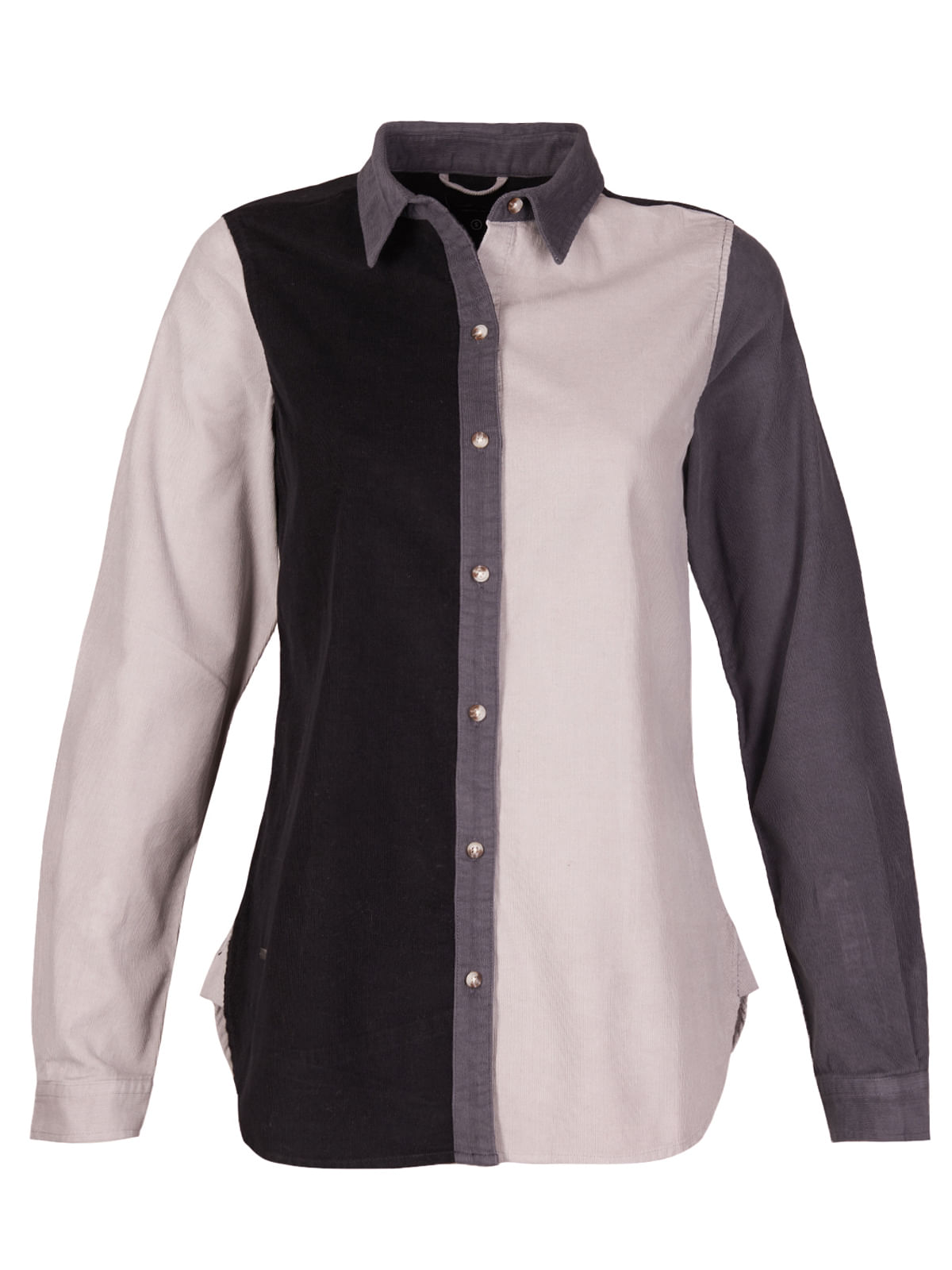 Blusa Algodón Orgánico Mujer Nora Gris Rockford