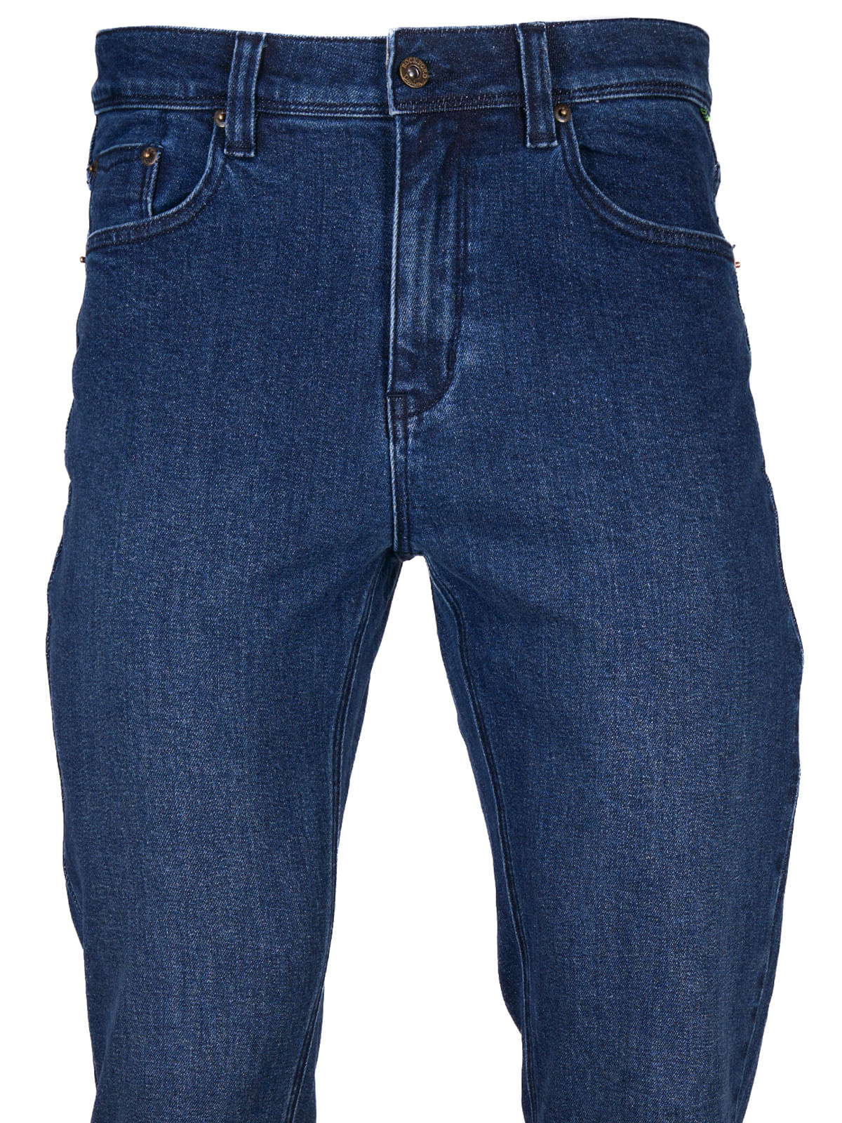 Jeans Algodón Orgánico Hombre Five Marino Rockford