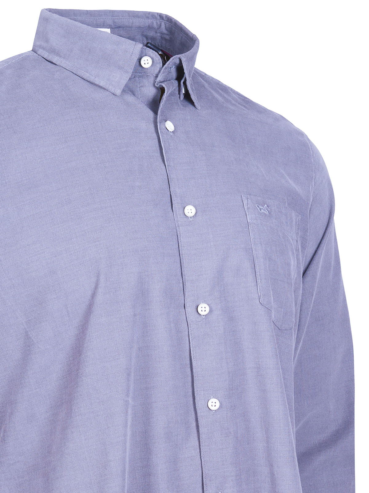 Camisa Algodón Orgánico Hombre Corduroy Azul Rockford