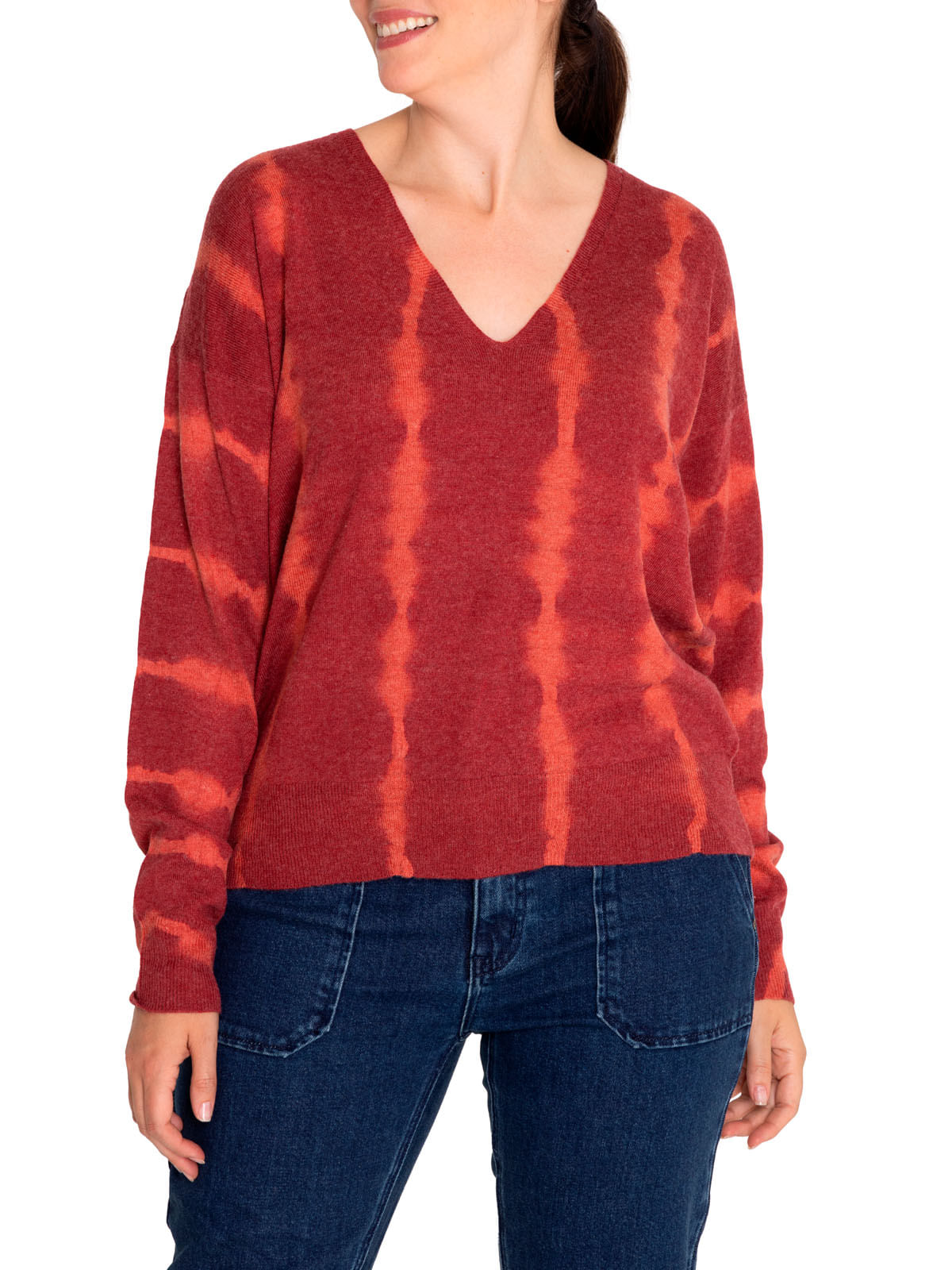 Sweater Fibras Recicladas Mujer Clavel Rojo Rockford