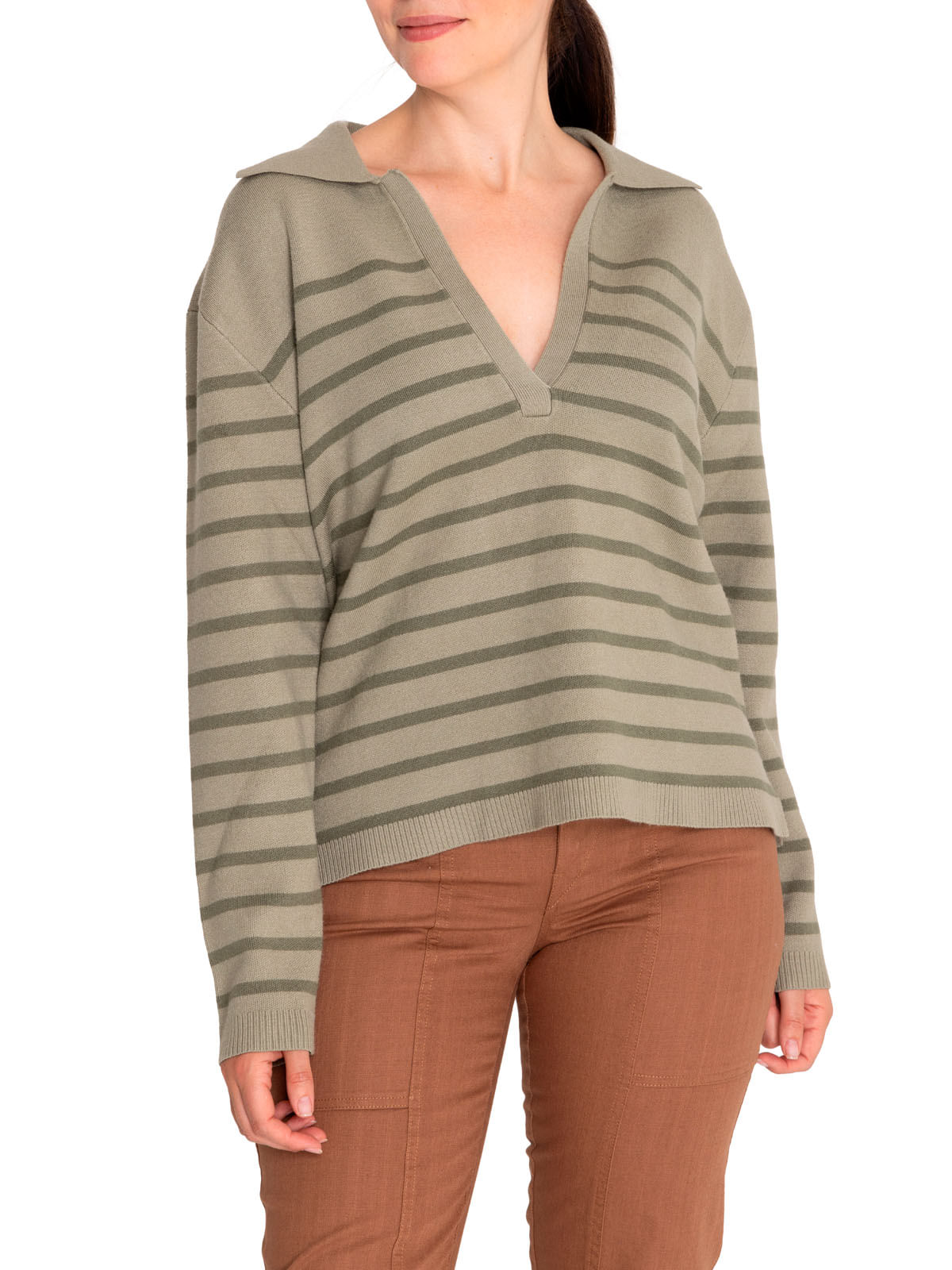 Sweater Fibras Recicladas Mujer Rosa Verde Rockford