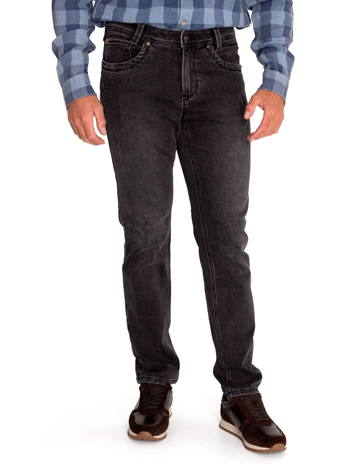 Jeans Algodón Orgánico Hombre Jack Gris Oscuro Rockford