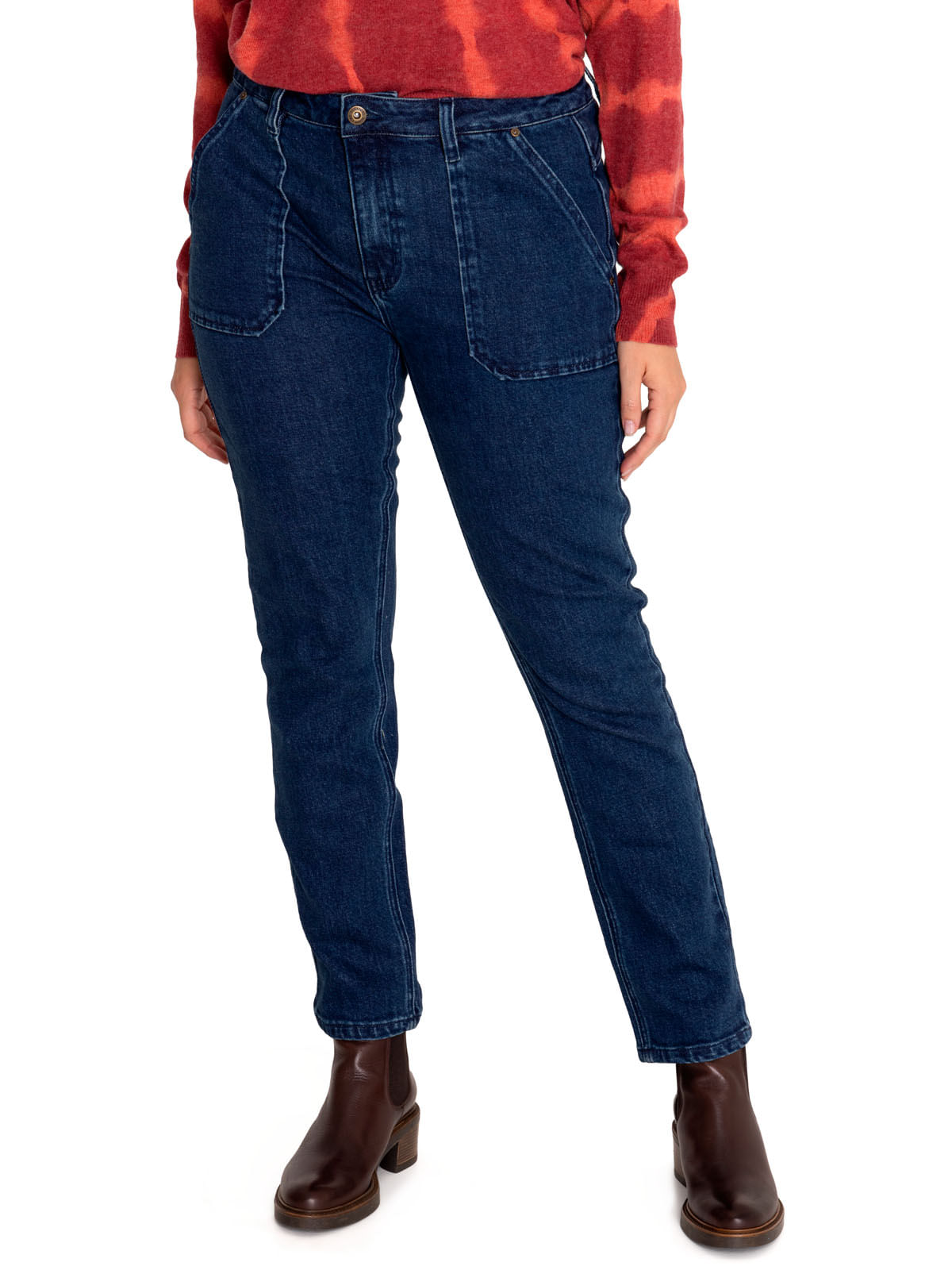 Jeans Algodón Orgánico Mujer Romero Azul Rockford