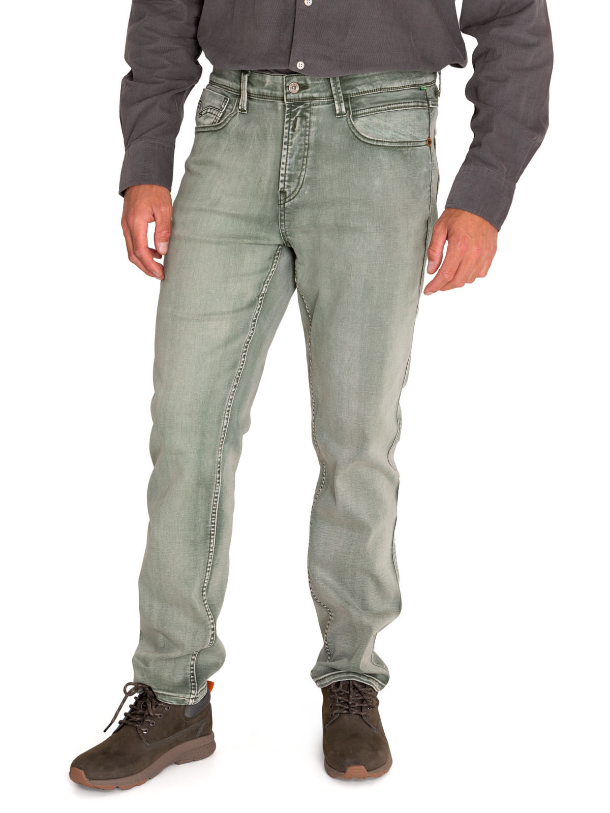 Jeans Natural Flex Hombre Baycolor Verde Rockford
