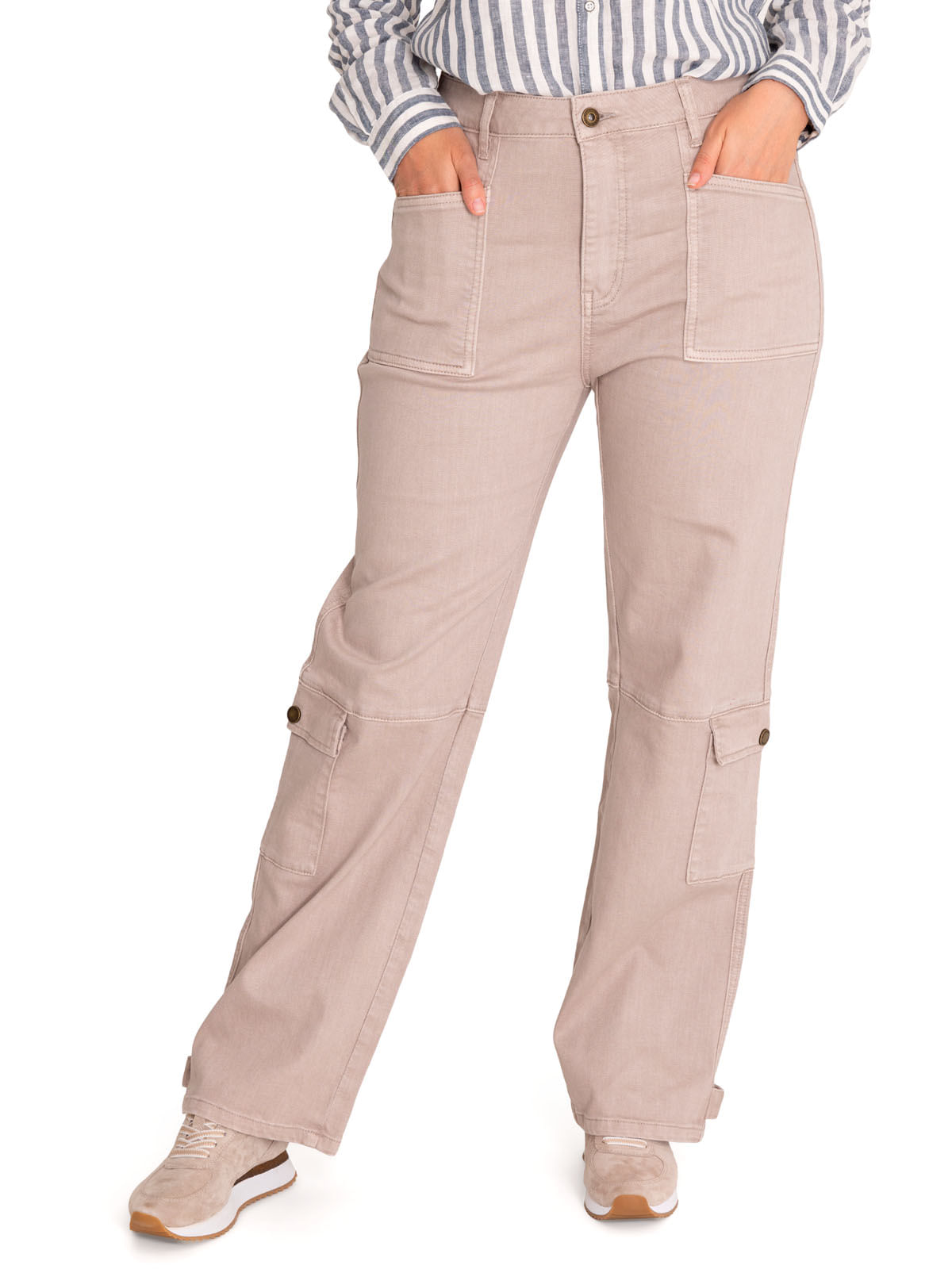 Pantalón Algodón Orgánico Mujer Noa Beige/Crudo Rockford
