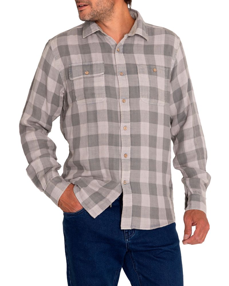 Camisa-Algodon-Organico-Hombre-Bradford-Verde-Rockford