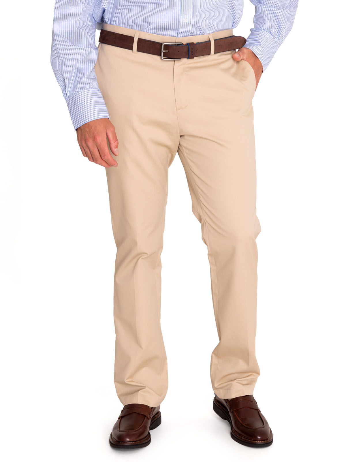Pantalón Libre De Arrugas Hombre Classic Beige Rockford