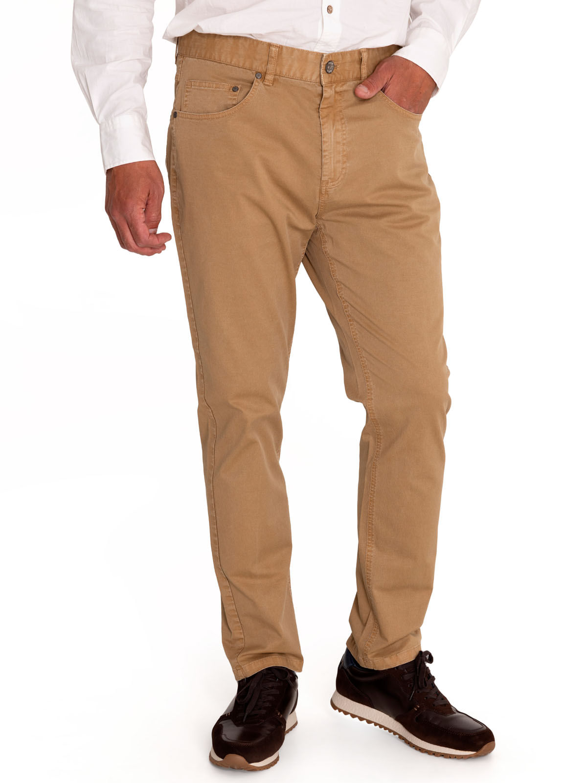 Pantalón Natural Flex Hombre Five Beige Rockford