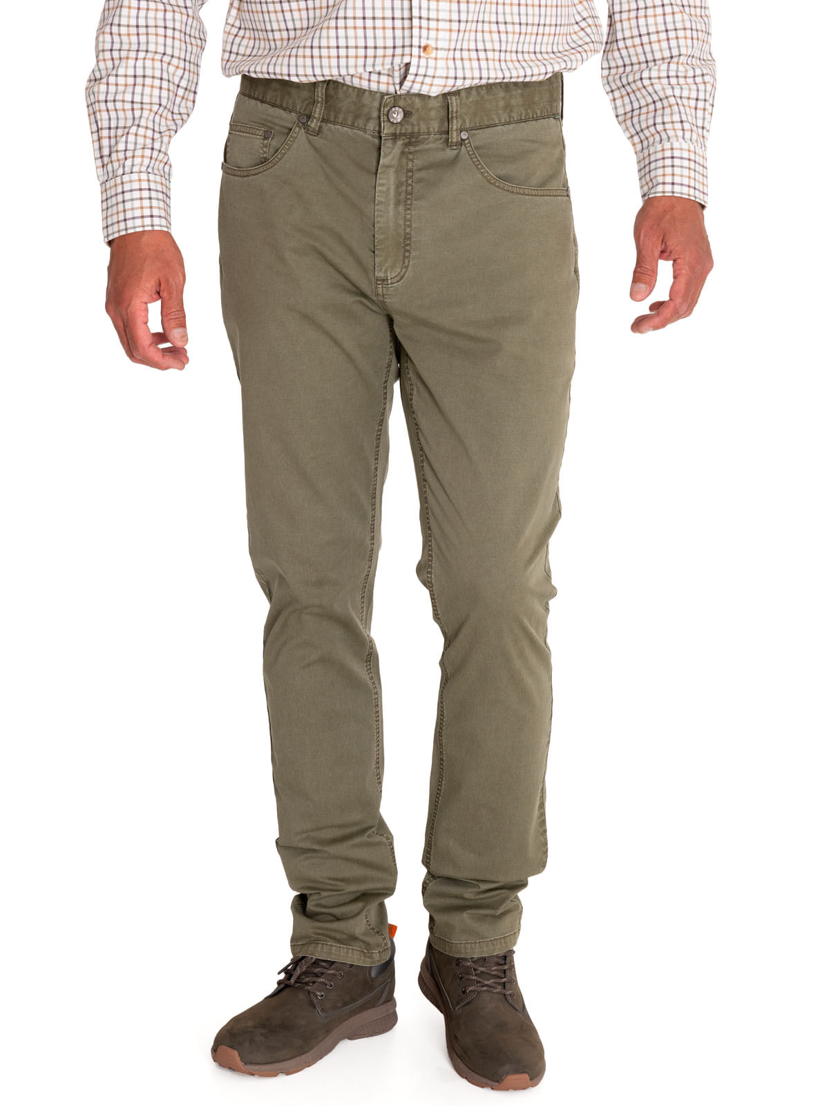 Pantalón Natural Flex Hombre Five Verde Rockford