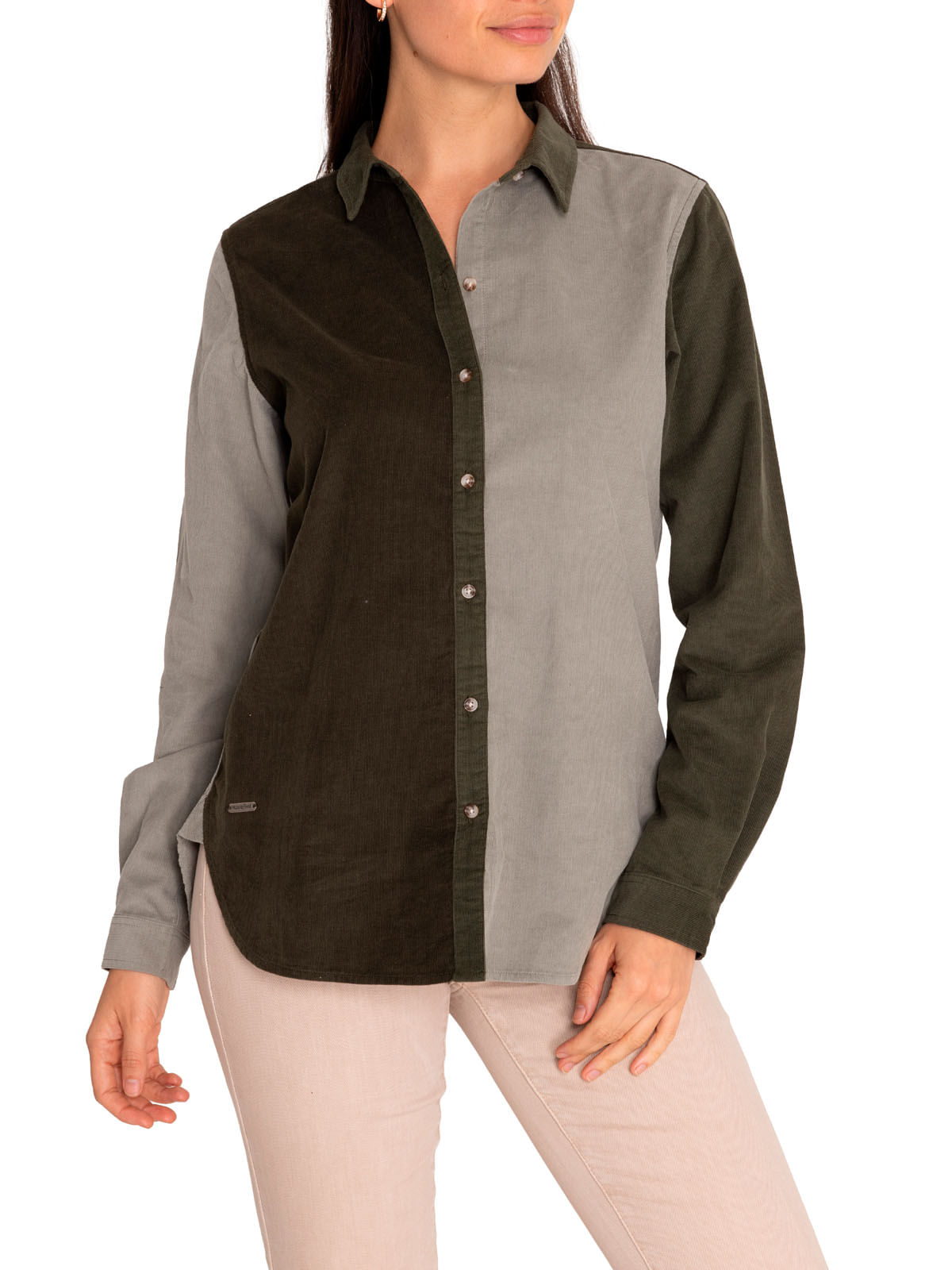 Blusa Algodón Orgánico Mujer Nora Verde Rockford