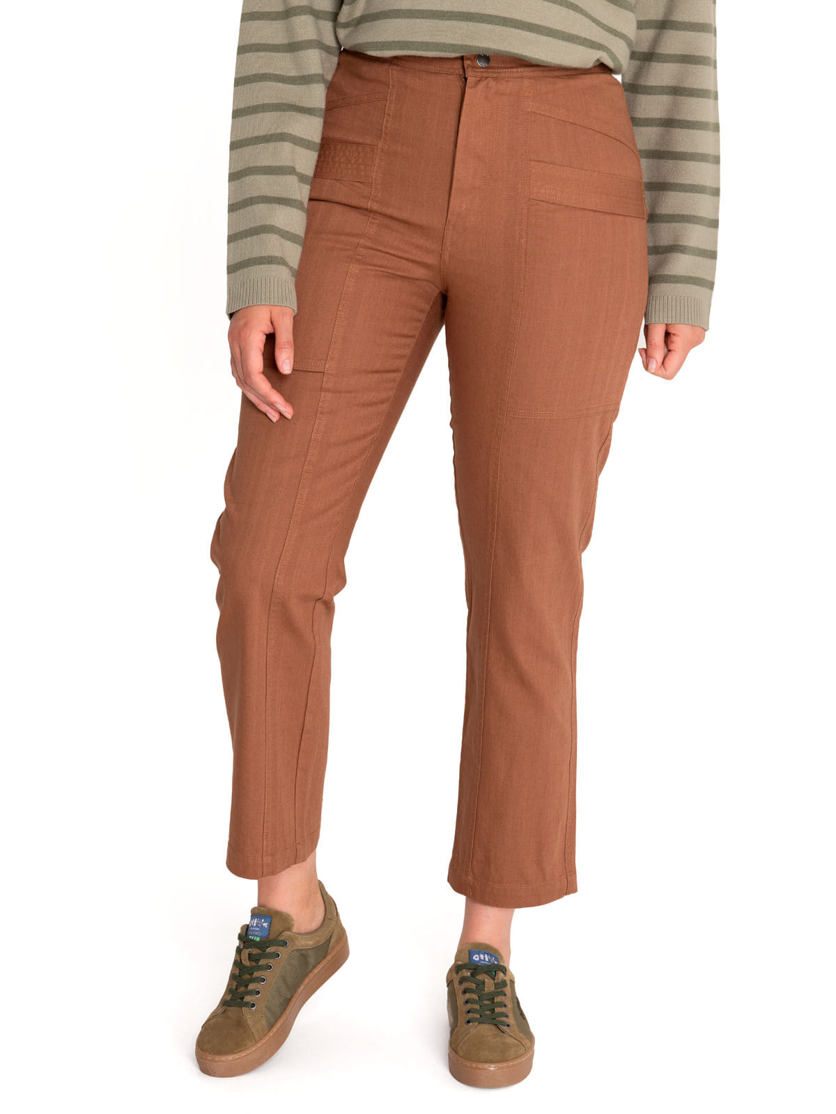 Pantalón Algodón Orgánico Mujer Isis Café Rockford