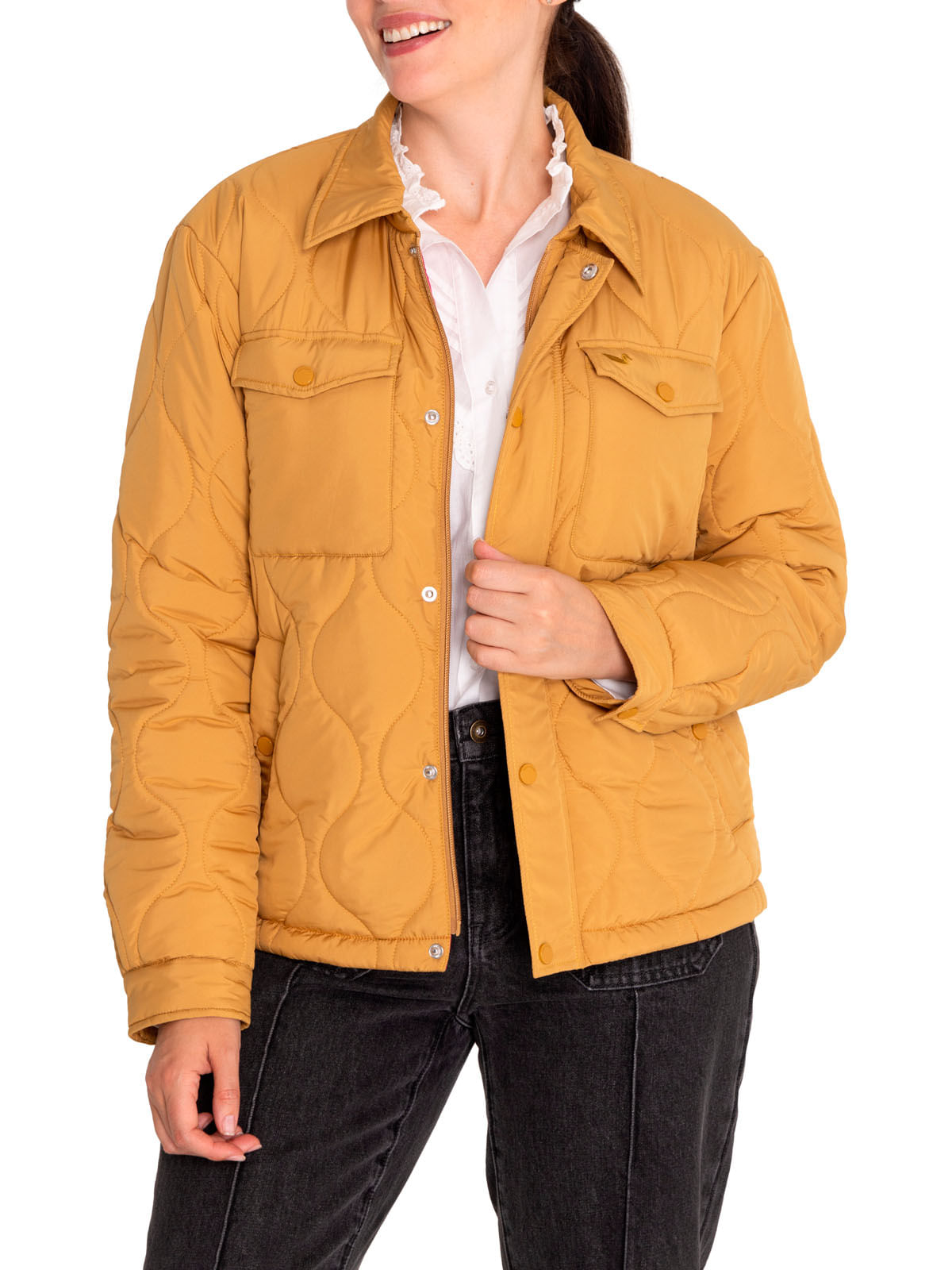 Parka Thermore Mujer Dugard Amarillo Rockford