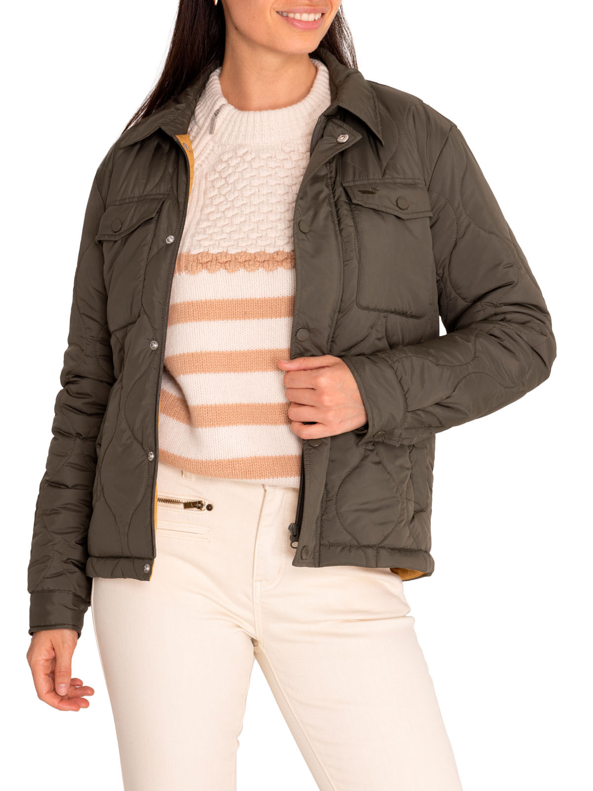 Parka Thermore Mujer Dugard Verde Rockford