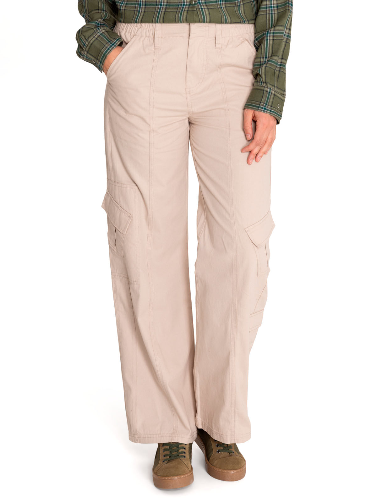 Pantalón Algodón Orgánico Mujer Adria Blanco Rockford