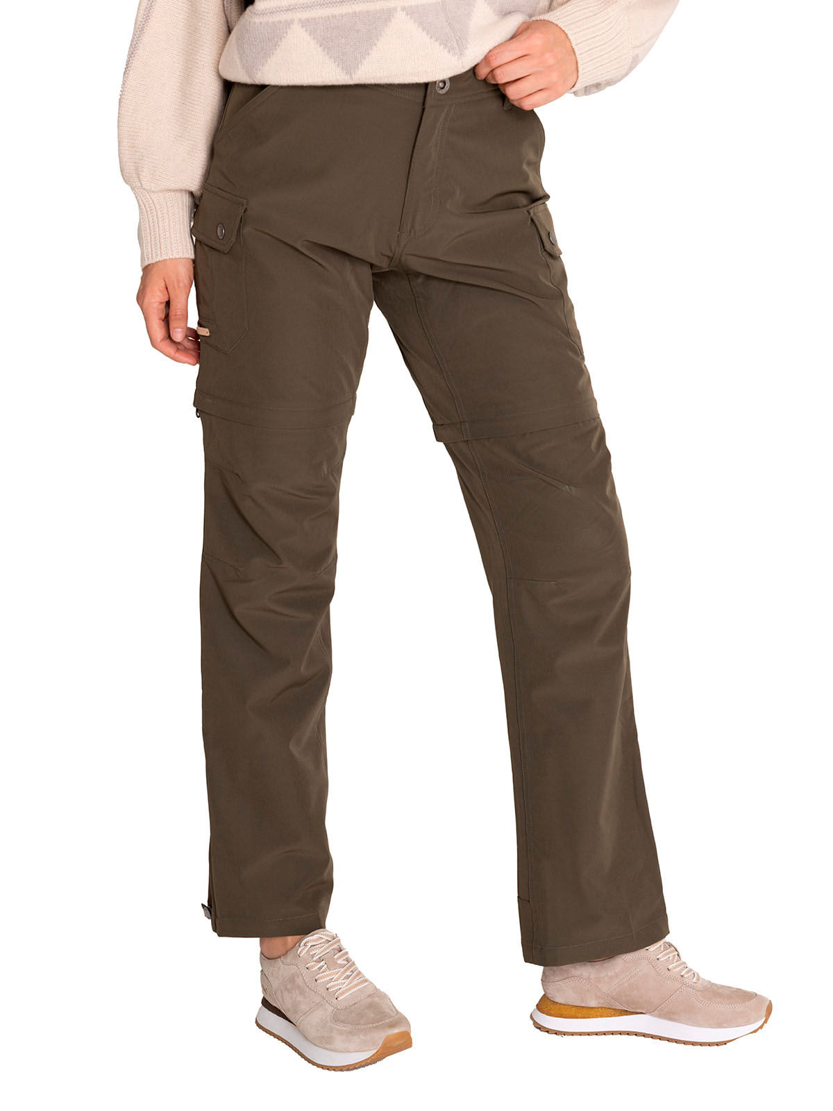 Pantalón Fibras Recicladas Mujer Desmontable Verde Rockford
