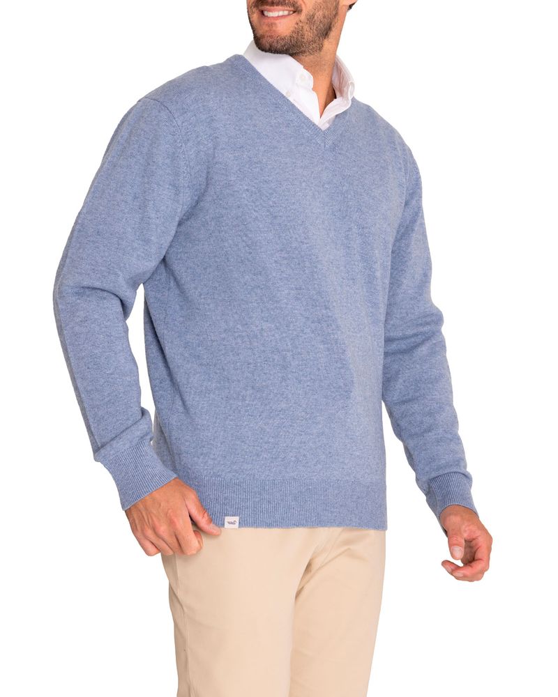 Sweater-Lana-Hombre-Swin-V-Azul-Rockford