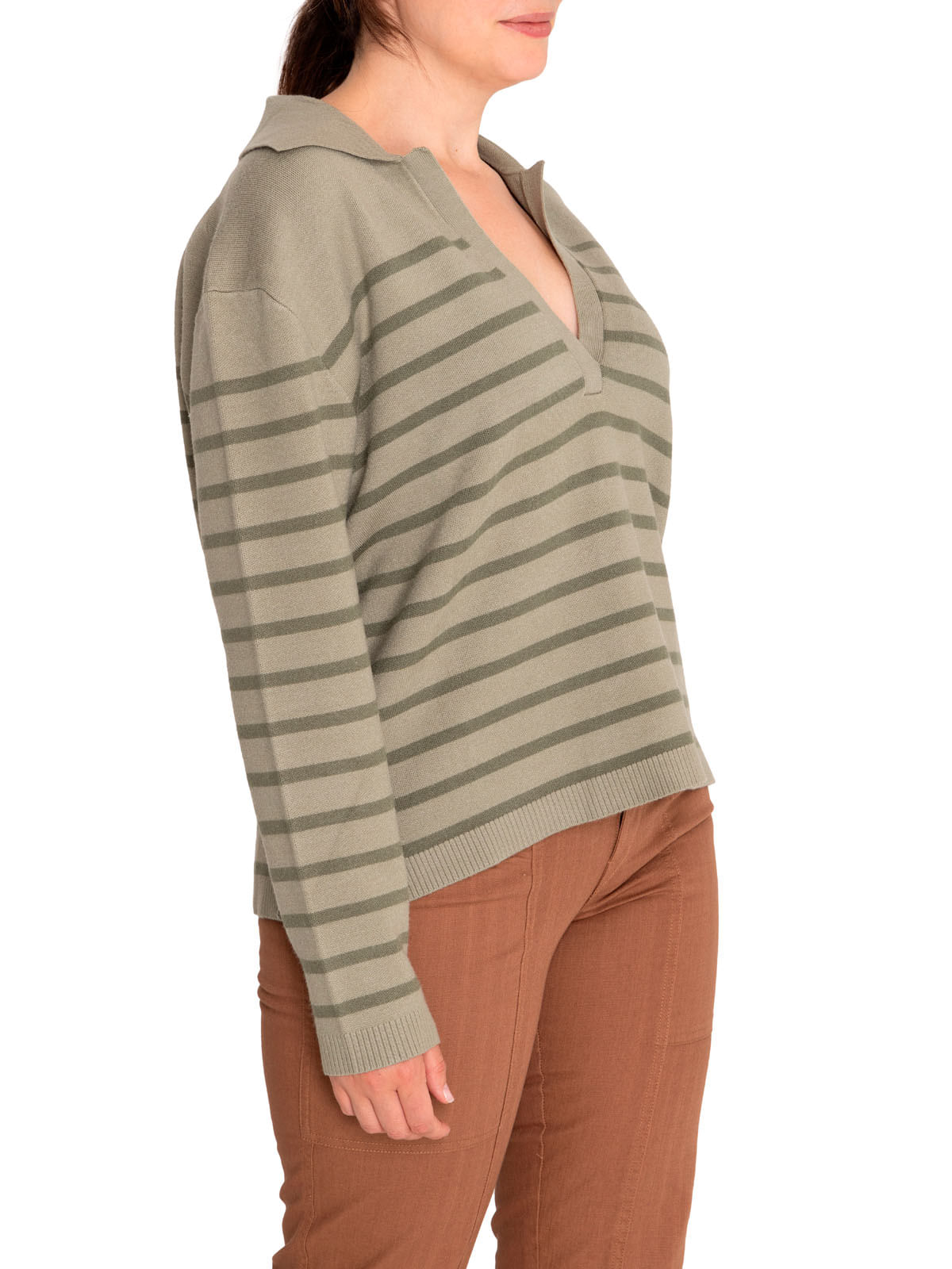 Sweater Fibras Recicladas Mujer Rosa Verde Rockford