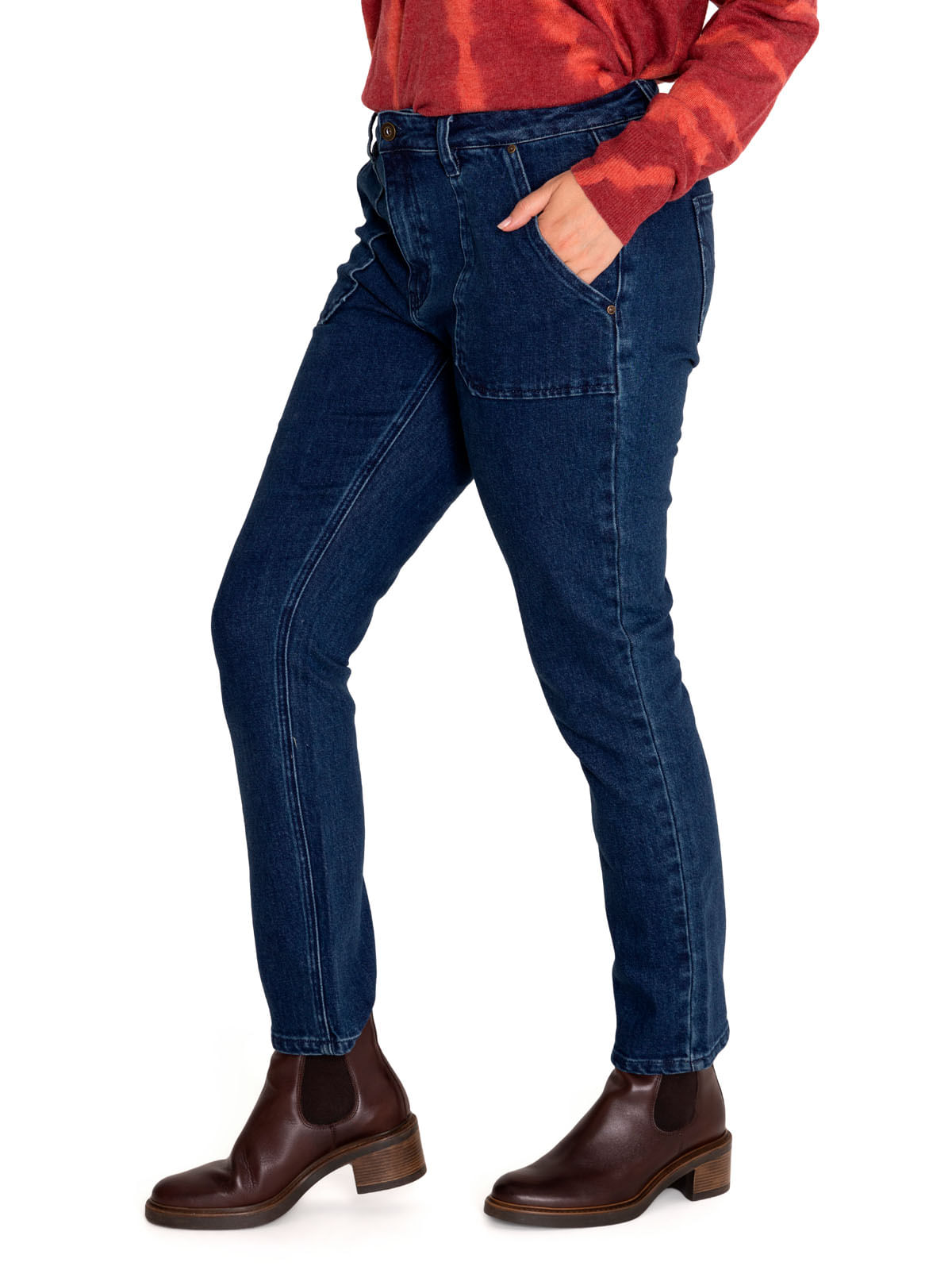 Jeans Algodón Orgánico Mujer Romero Azul Rockford