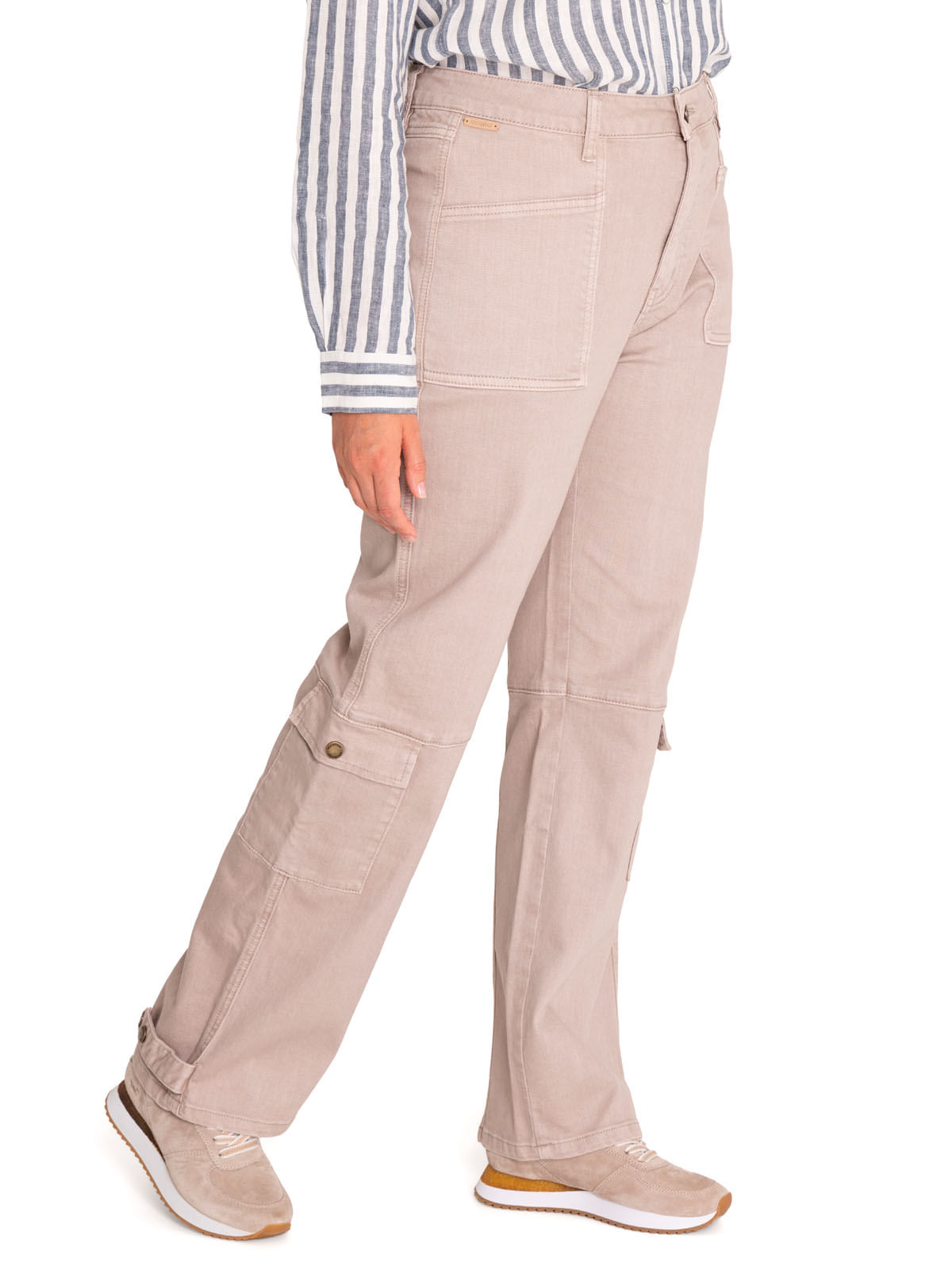 Pantalón Algodón Orgánico Mujer Noa Beige/Crudo Rockford