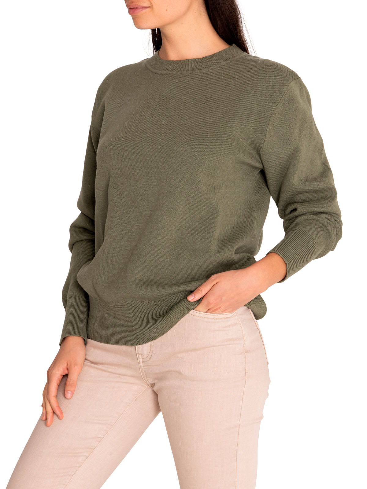 Polerón Lana Mujer Eneldo Verde Rockford