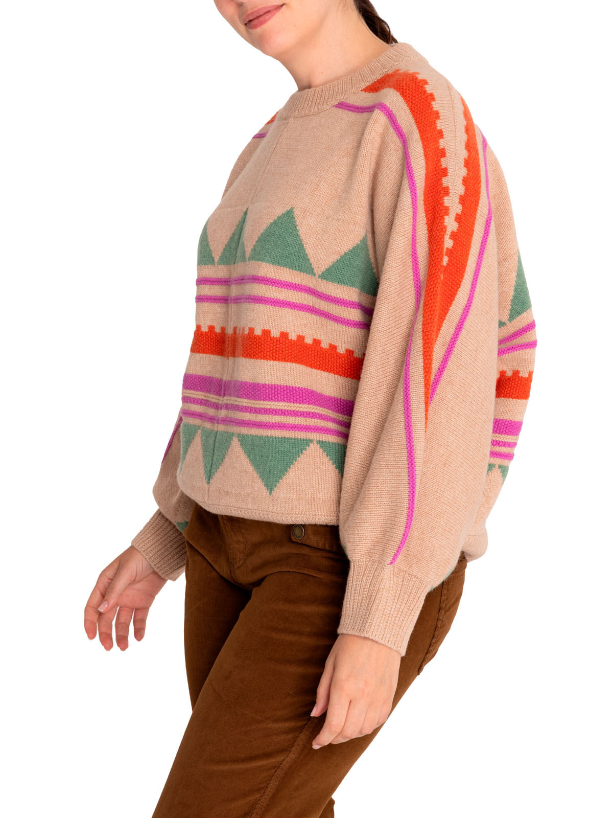 Sweater Lana Mujer Carmin Rosado Rockford