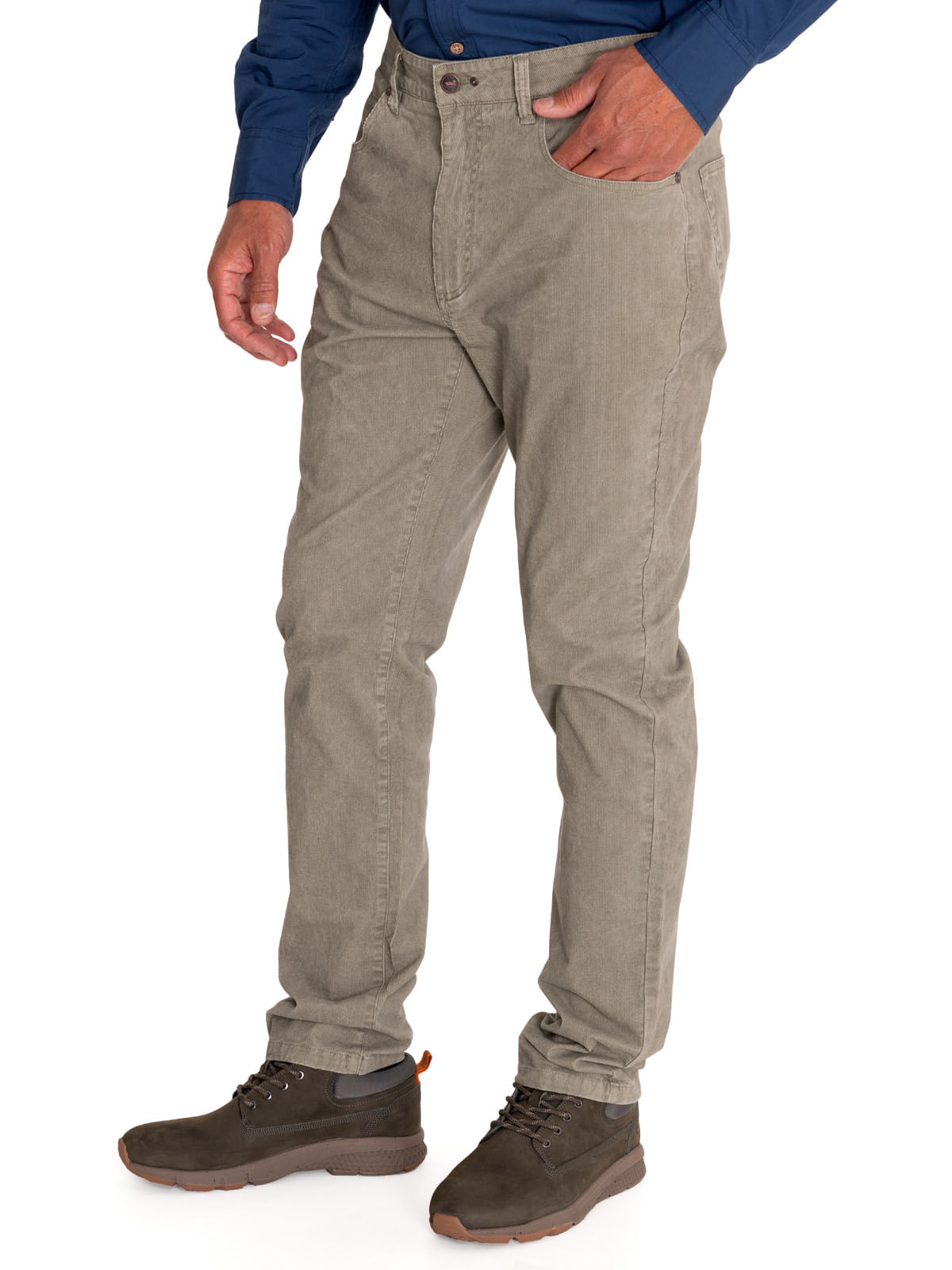 Pantalón Natural Flex Hombre Corduroy Beige Rockford