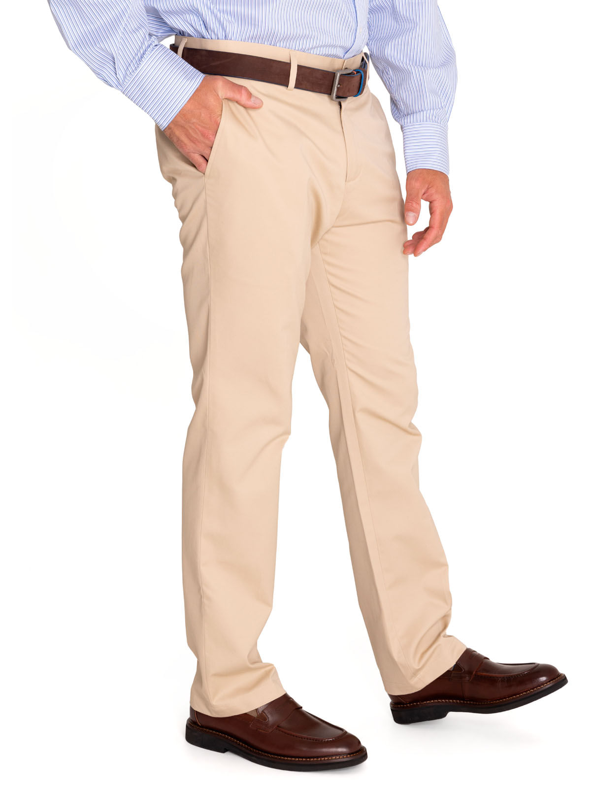 Pantalón Libre De Arrugas Hombre Classic Beige Rockford