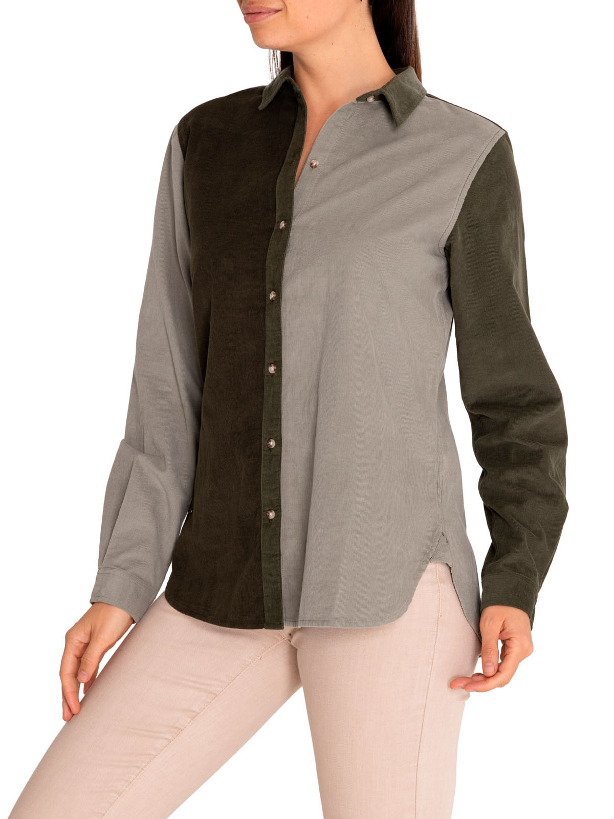 Blusa Algodón Orgánico Mujer Nora Verde Rockford