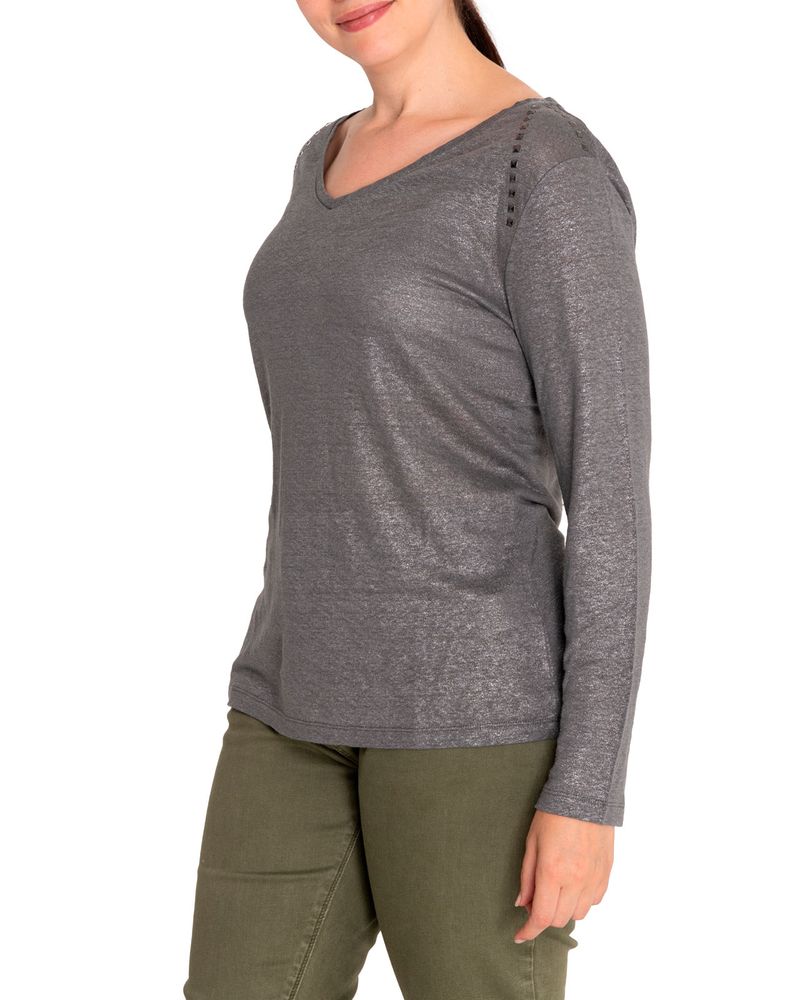 Polera-Lino-Organico-Mujer-Emily-Gris-Rockford
